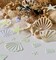 100Pieces Pearl Pink Mermaid Seashell Party Glitter PVC Confetti Seashell Pearls Birthday Decorations Starfish Table Confetti Ocean Party Decorations